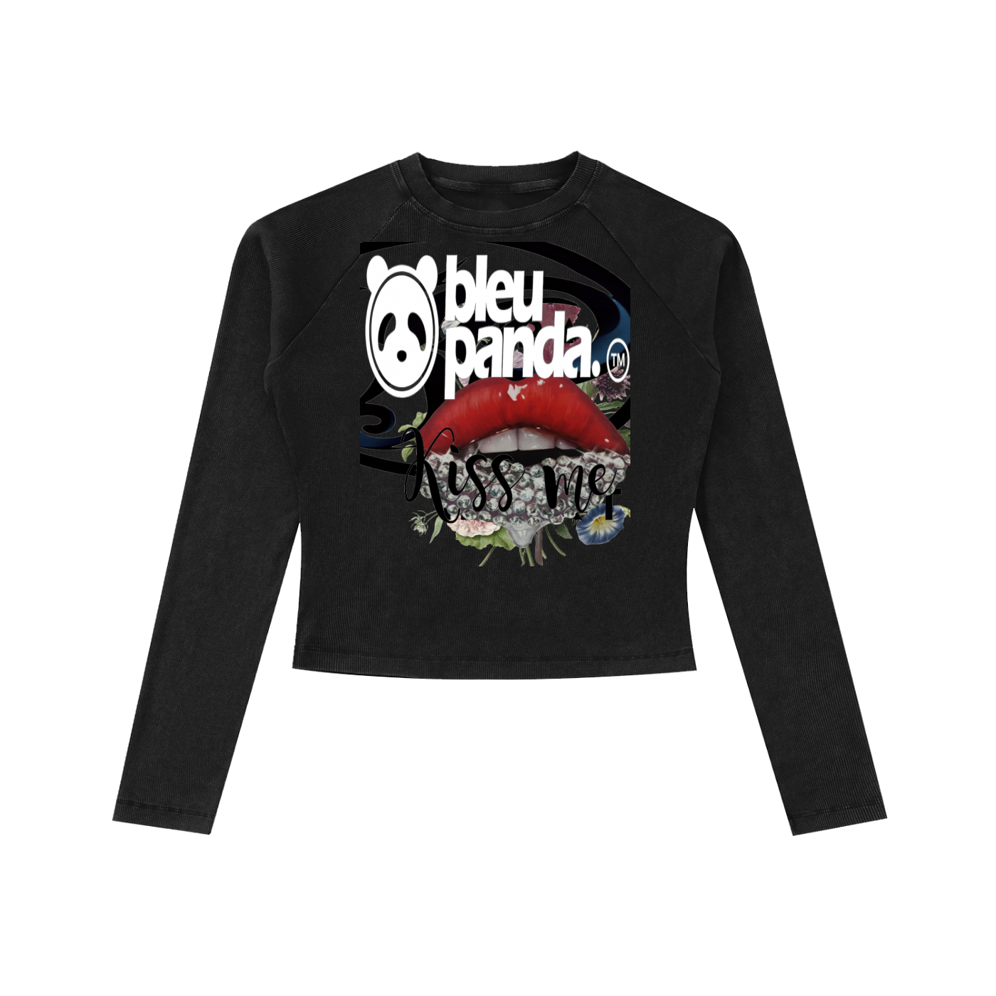 Dyed Washed Raglan Long Sleeve Slim T-Shirt