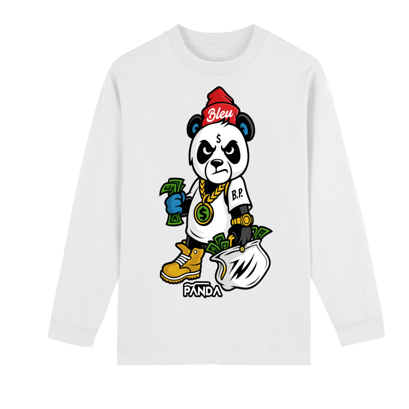 Crew Neck Drop Shoulder Long Sleeve Shirt