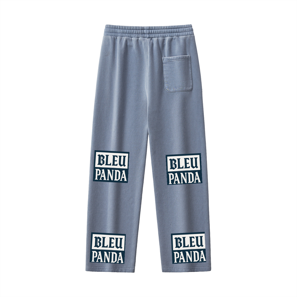 Frayed Enzyme Washed Fleece Sweatpants