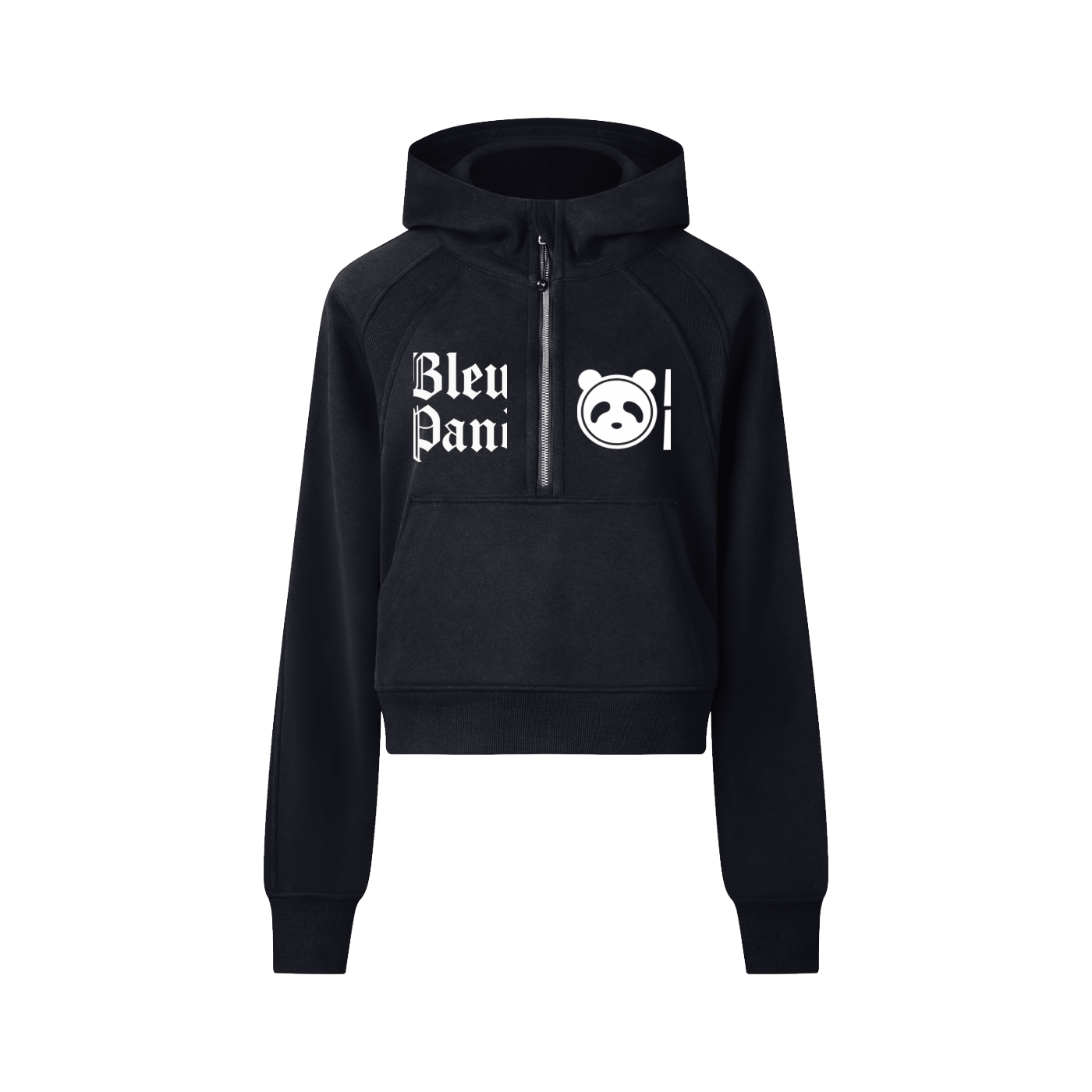 Cropped Half-Zip Hoodie
