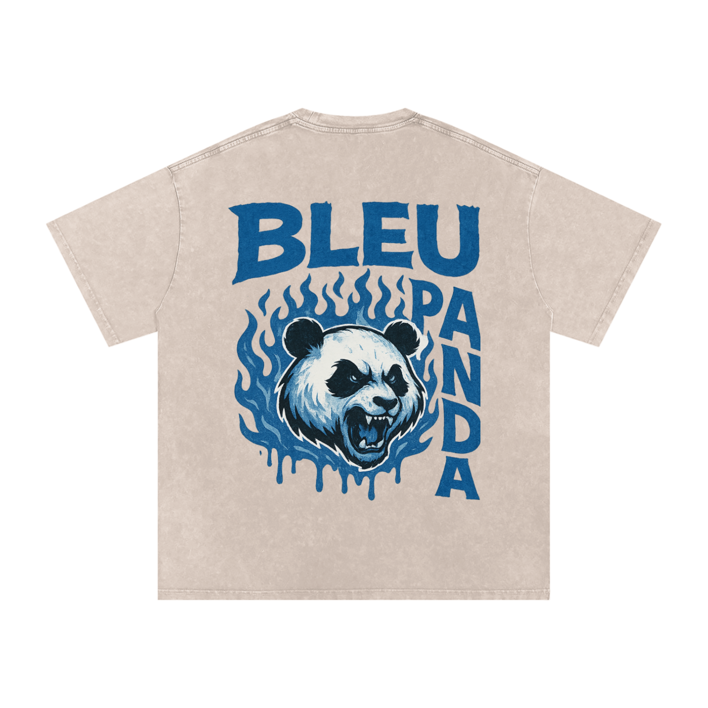 Snow Washed Oversized Cotton T-Shirt
