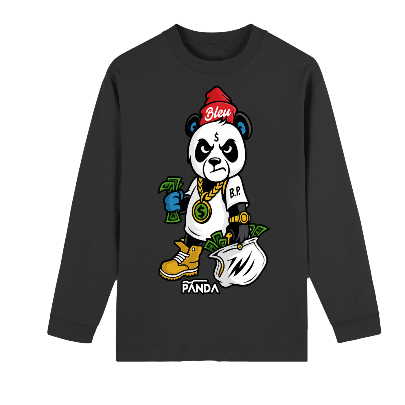 Crew Neck Drop Shoulder Long Sleeve Shirt
