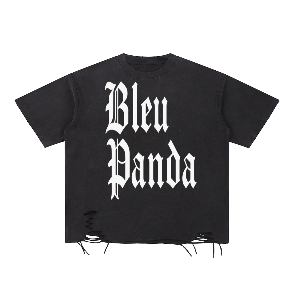 Snow Washed Raw-Hem T-Shirt