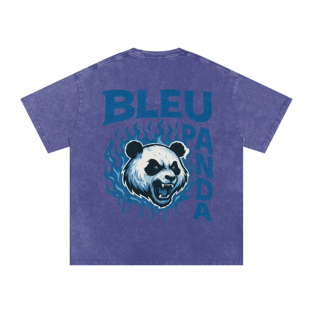 Snow Washed Oversized Cotton T-Shirt