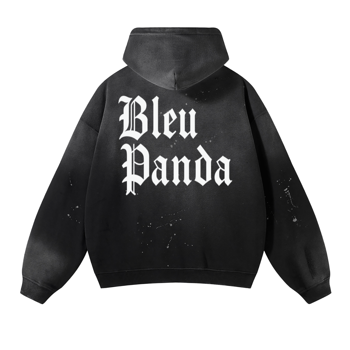 Vintage Washed Frayed Fleece Hoodie