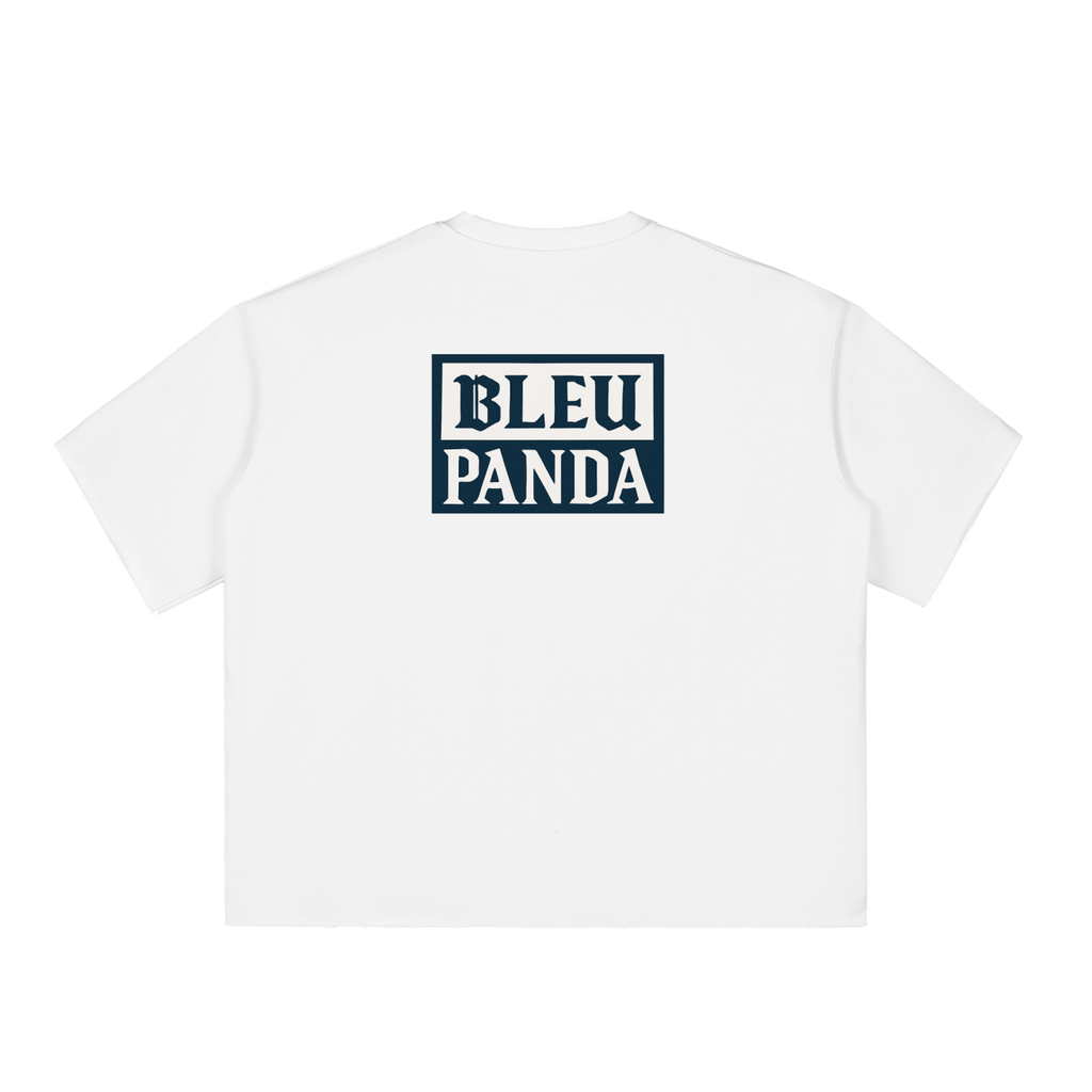Boxy Half-Sleeve Raw-Edge T-Shirt