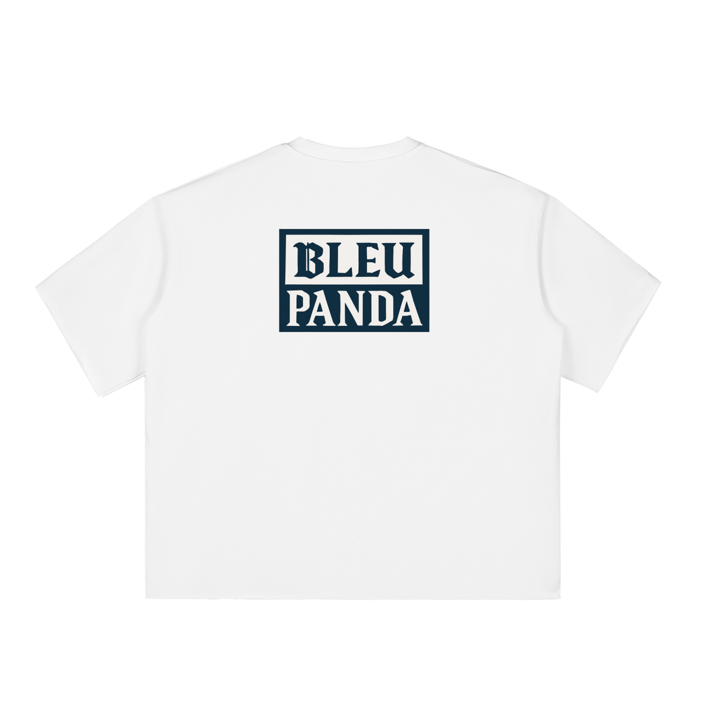 Boxy Half-Sleeve Raw-Edge T-Shirt